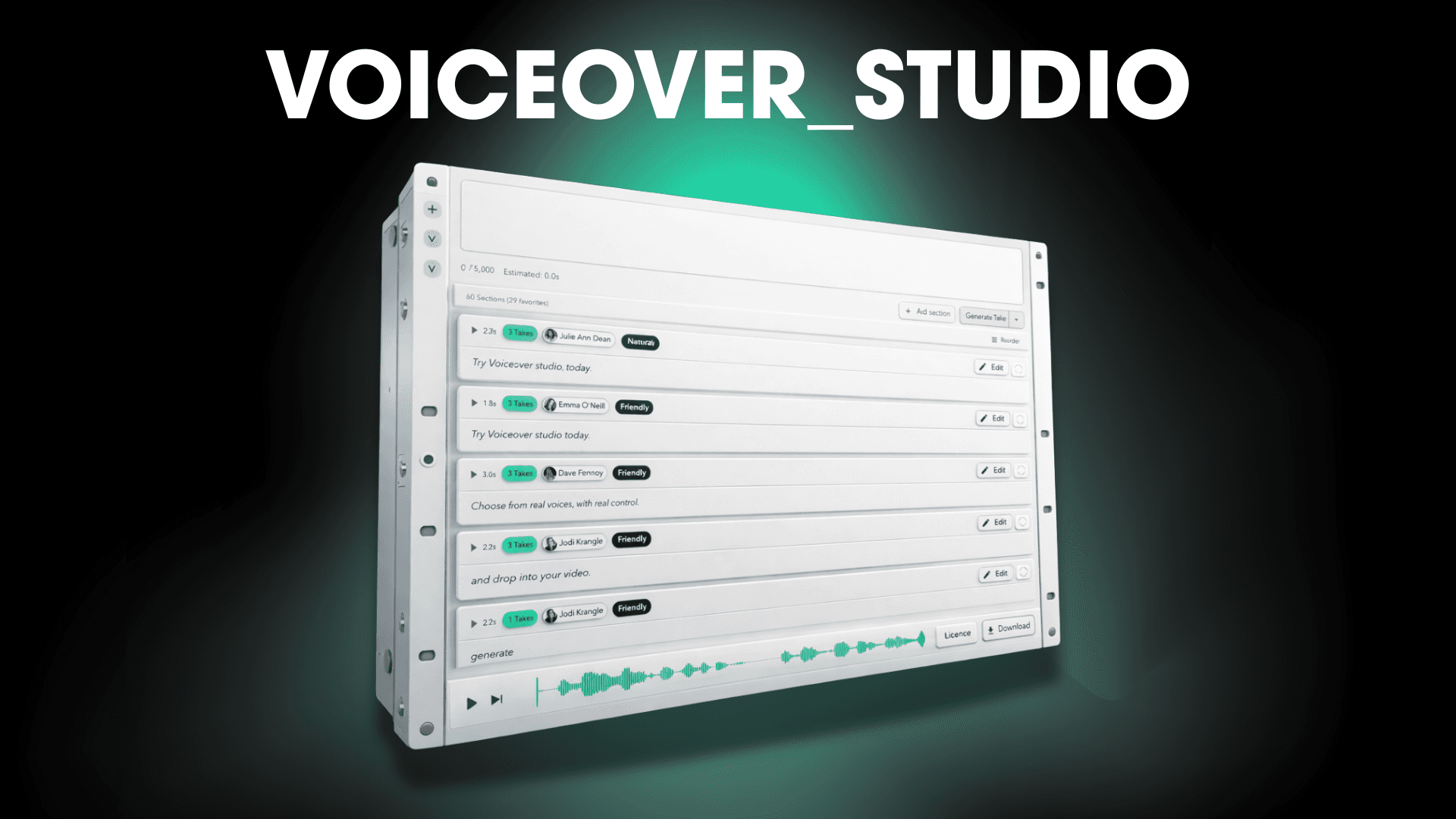 voiceover studio