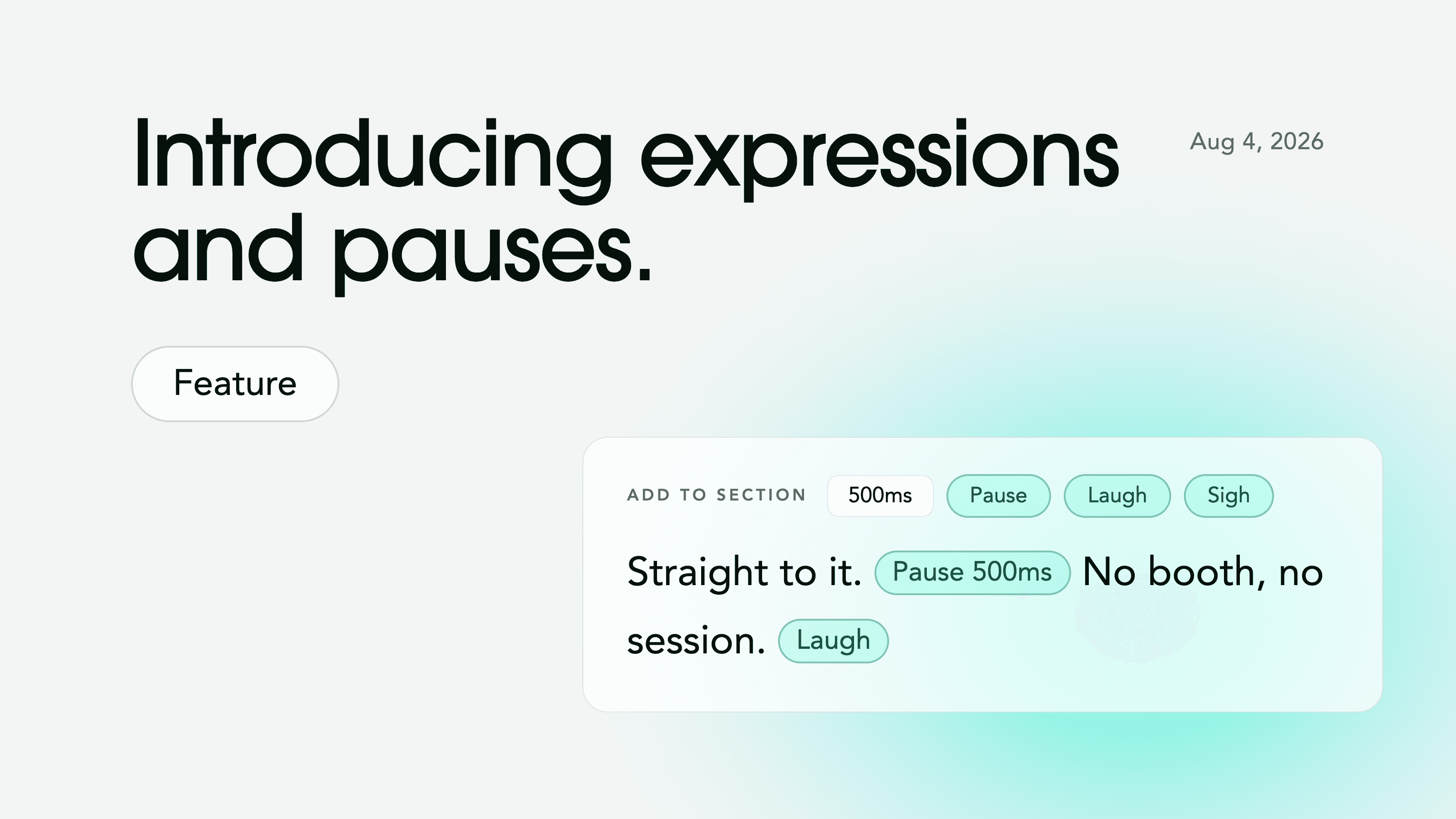Introducing Expressions and Pauses: Script It the Way It Should Be Heard