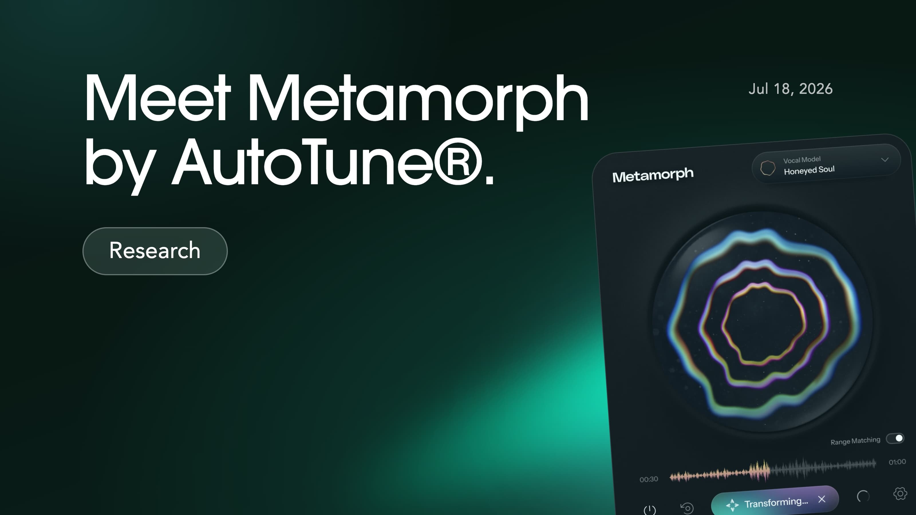 Create and download your own voice model for Metamorph by AutoTune®